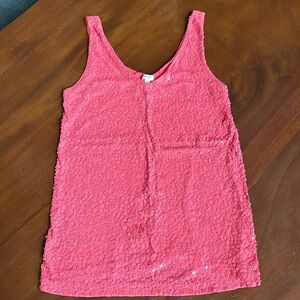J Crew sequins tank top. Size XS. Excellent condition.